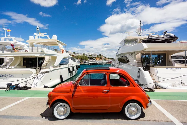Fiat Cinqueccento Puerto Portals Calvia Maiorca Isole Baleari Spagna Europa — Foto Stock