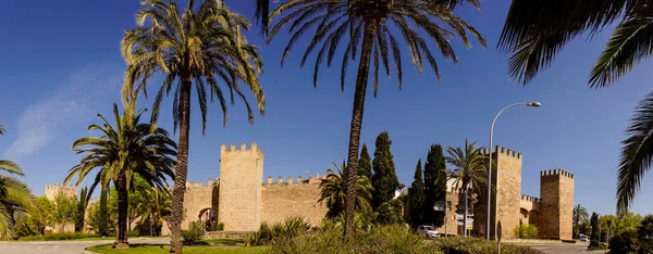 Puerta Mallorca Puerta Sant Sebastia Muralla Medieval Siglo Xiv Alcudia — Φωτογραφία Αρχείου
