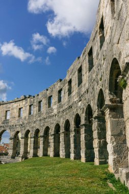 Anfiteatro de Pula, Pula, Peninsula de Istria, Croacia, Avrupa