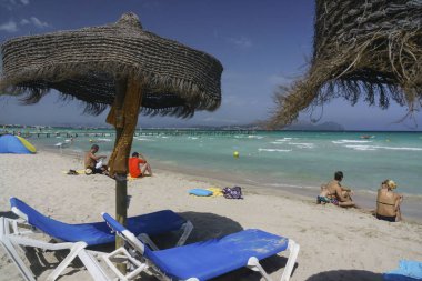 playa de Muro, municipio de Muro, Bahia de Alcudia, islas baleares, İspanya