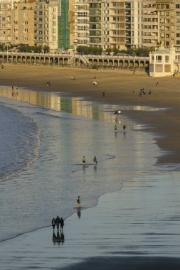 San Sebastian, playa de la Concha, Guipuzcoa, Euzkadi, İspanya