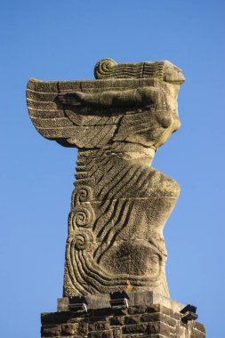 Retablo rococ del siglo XVIII realizado en madera sin policromar, ermita de San Telmo, Zumaia, Guipuzcoa, Euzkadi, İspanya