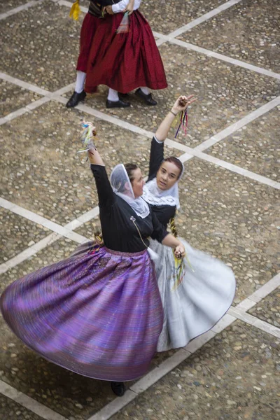 Baile Boleros Tradicionales Mallorquines Claustro Sant Bonaventura Llucmajor Islas Baleares — Foto de Stock