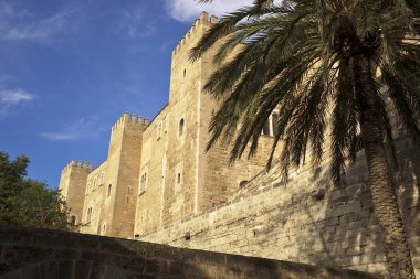 Palacio Real de la Almudaina, siglos XIII-XI. Palma. Mallora. Islas Baleares. İspanya.