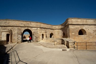 Reducto del Hornamiras. Fortaleza de Isabel II, siglo XIX.Puerto de Mahon. La Molal.Menorca.Islas Baleares. İspanya.