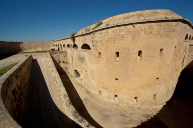 Reducto del Entrante. Fortaleza de Isabel II, siglo XIX.Puerto de Mahon. La Molal.Menorca.Islas Baleares. İspanya.