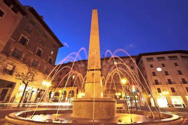 Fontana Princesa Anno 1834 Fontana Delle Tartarughe Plaza Rei Joan — Foto Stock