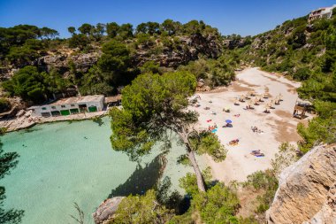 Cala Pi, Llucmajor,comarca de Migjorn. Mallorca. Islas Baleares. İspanya.