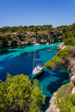 Cala Pi, Llucmajor,comarca de Migjorn. Mallorca. Islas Baleares. İspanya.