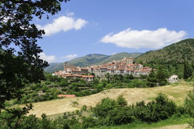 Mosset, uno de los pueblos mas bonitos de francia, Conflent, Roussillon, pirineos orientales, Francia, europa