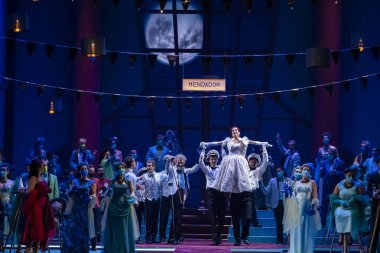 L 'elisir d' amore Operası, Donizetti, Tiyatro Müdürü, Palma, Mayorka, Balearic Adaları, İspanya