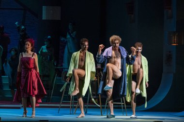 L 'elisir d' amore Operası, Donizetti, Tiyatro Müdürü, Palma, Mayorka, Balearic Adaları, İspanya