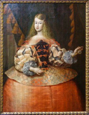Infanta Maria Teresa, 1665, Francisco Ignacio Ruiz de la Iglesia, İspanyol Okulu, Nins, çocuk portreleri XVI-XIX, Sa Basca Müzesi (msbb)