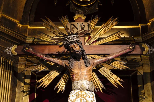 Різьблення Святого Христа Завоювання Століття Особистий Дар Папи Інокентія Iii — стокове фото