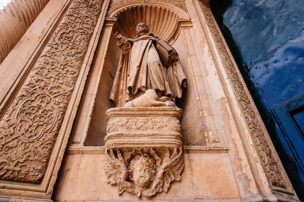 Hoofdgevel Kerk Sant Francesc 13E Eeuw Palma Mallorca Balearen Spanje — Stockfoto