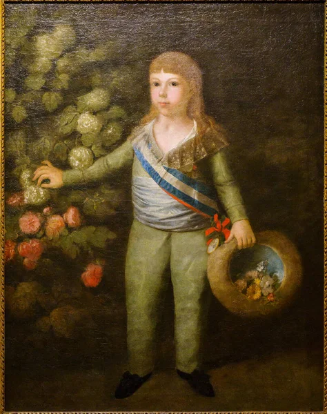 Portrait Infante Francisco Paula 1799 Antonio Carnicero École Espagnole Nins — Photo