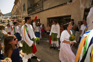 Moros ve Cristianos. Polenya. Sierra de Tramunta. Mallorca. Islas Baleares, İspanya.
