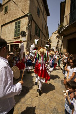 Moros ve Cristianos. Polenya. Sierra de Tramunta. Mallorca. Islas Baleares, İspanya.