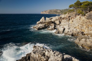 Casa de Neu y Puig Major, 1436 metroda. Coll des Telegraf. Escorca.Sierra de Tramuntana.Mallorca.Islas Baleares. İspanya.