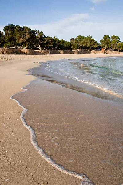 Cala Bassa Parque Natural Cala Bassa Cala Compte Ibiza Ilhas — Fotografia de Stock