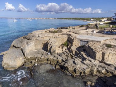 Ses Covetes plajı, Campos belediyesi, Mayorka, Balearic Adaları, İspanya