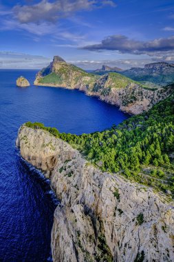 Colomer viewpoint, Mirador de sa Creueta, Formentor, Mallorca, Balearic Islands, Spain clipart