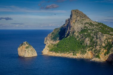 Colomer bakış açısı, Mirador de sa Creueta, Formentor, Mallorca, Balear Adaları, İspanya