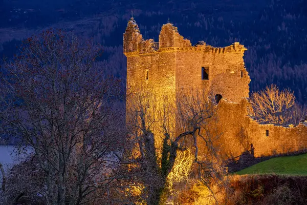 stock image Urquhart Castle, Scottish National Heritage Site, Loch Ness, Inverness, Highlands, Scotland, United Kingdom