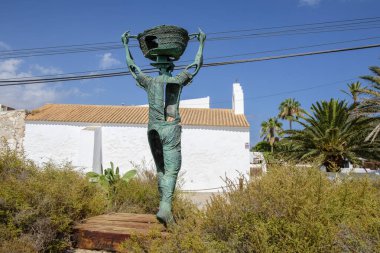 Church of Sant Francesc de Paula and interpretation center of the Salinas Natural Park, 18th century, Sant Jordi, Ibiza, Balearic Islands, Spain clipart