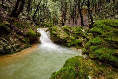 Es Freu torrent, Coanegra Valley, Orient, Mallorca, Balearic adaları, İspanya