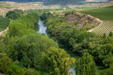 Ebro river and valley, La Rioja, Spain, Europe clipart