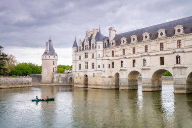 Diana Köprüsü, Chenonceau Kalesi, 16. yüzyıl, Chenonceaux, Indre-et-Loire Bölümü, Fransa, Batı Avrupa