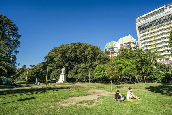 stock image Intendente Alvear Square, known as France Square, Buenos Aires, Republic of Argentina, Southern Cone, South America