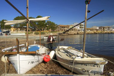 Halka açık limanlar, Estanyol marinası, Llucmajor, Mallorca, Balearic Adaları, İspanya