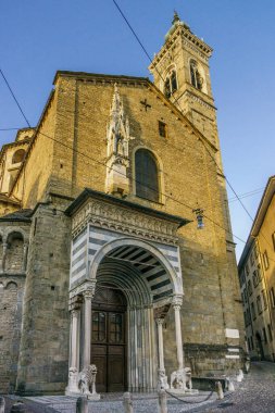Santa Maria Maggiore Bazilikası, üst kasaba, Bergamo, Lombardy, İtalya, Avrupa