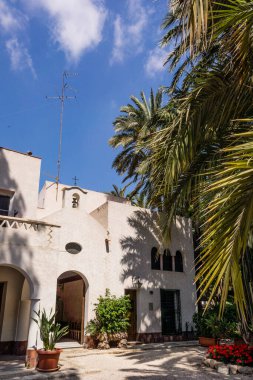 Hort del Cura, rahibin bahçesi, Palm Grove of Elche, UNESCO Dünya Mirası Sitesi, Valensiyalı Topluluğu, İspanya, Avrupa