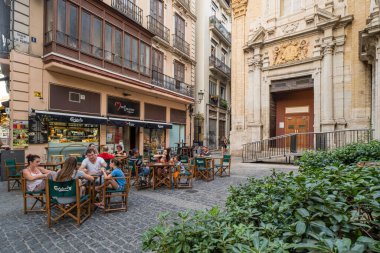Merkezdeki restoranlar, Valencia, Valencia Topluluğu, İspanya, Avrupa