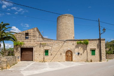 old heritage mill, Moli d en Xim, Randa, Mallorca, Balearic Islands, Spain clipart