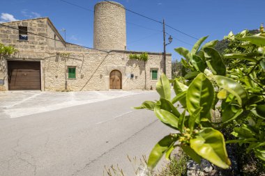 old heritage mill, Moli d en Xim, Randa, Mallorca, Balearic Islands, Spain clipart