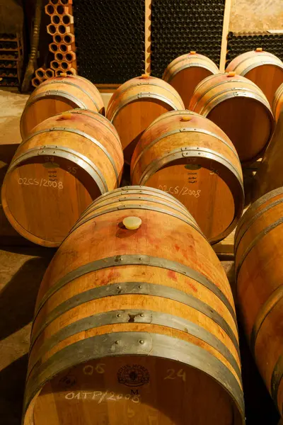 stock image wine boots, Son Sureda Ric winery. Manacor. Mallorca. Balearic Islands. Spain.