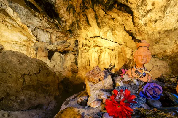 stock image Punic sanctuary in the cave of Es Culleram (5th century BC). Ibiza. Pitiusas Islands. Balearic Islands. Spain.