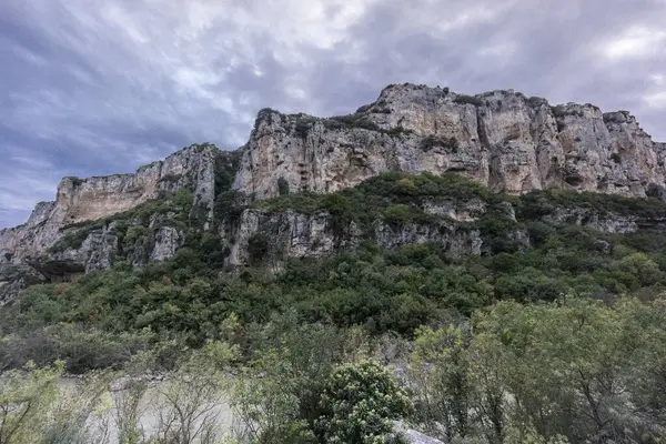 stock image Foz de Lumbier, valley between cliffs, autonomous community of Navarra, Spain