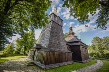 Aziz Mikail Kilisesi, Brunary, 17. yüzyıl. UNESCO Dünya Mirası Alanı, Karpatlar, Polonya