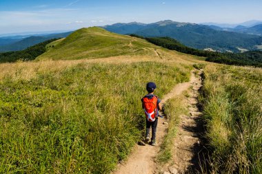 Carynska Polonina sırtı, Bieszczady Milli Parkı, UNESCO Rezervi - Doğu Karpatya Biyosfer Rezervi, Karpatya Dağları, Polonya, Doğu Avrupa