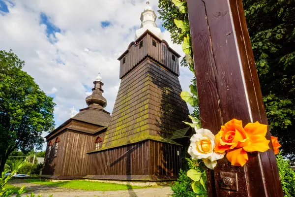 stock image Church of St. Michael the Archangel, Brunary, 17th century, World Heritage Site, Carpathians, Poland, Europe