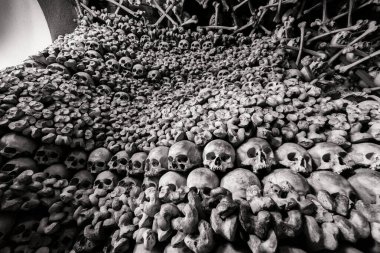 Czaszek chapel, Made with bones and skulls, Czermna, Sudetenland, Poland clipart