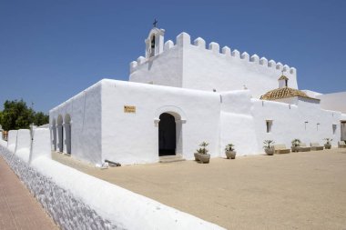 Church of Sant Jordi, originating from the 15th century, Sant Jordi de Ses Salines, Ibiza, Balearic Islands, Spain clipart