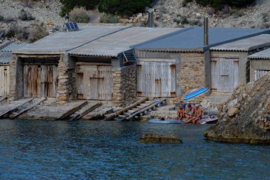 Kayıkhane, Es Portitxol, Sant Joan de Labritja Belediyesi, İbiza, Balear Adaları, İspanya