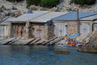 Kayıkhane, Es Portitxol, Sant Joan de Labritja Belediyesi, İbiza, Balear Adaları, İspanya