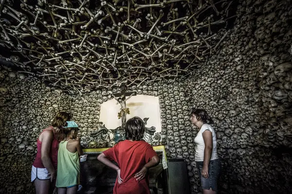 stock image Czaszek chapel, Made with bones and skulls, Czermna, Sudetenland, Poland